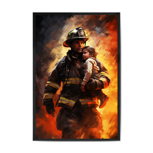 "BRAVERY AMIDST FLAMES: RESCUE AT THE EDGE"