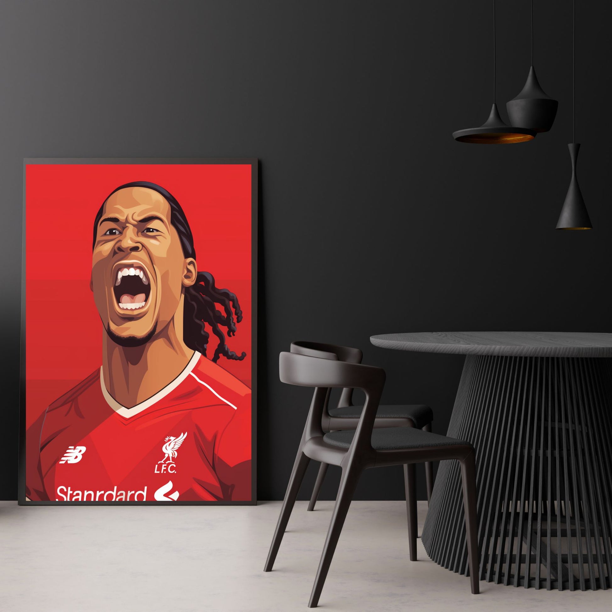 "CARICATURE OF VIRGIL VAN DIJK"