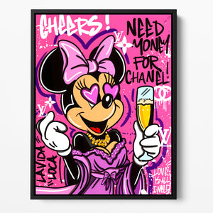 "CHEERS MINNIE"