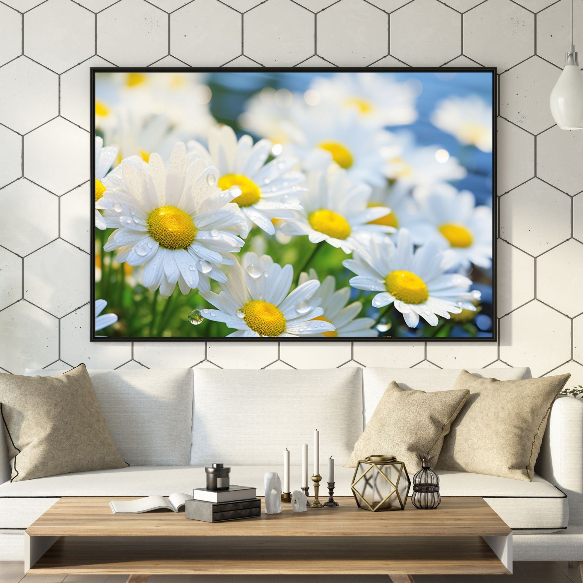 "DAISIES AT DAYBREAK"