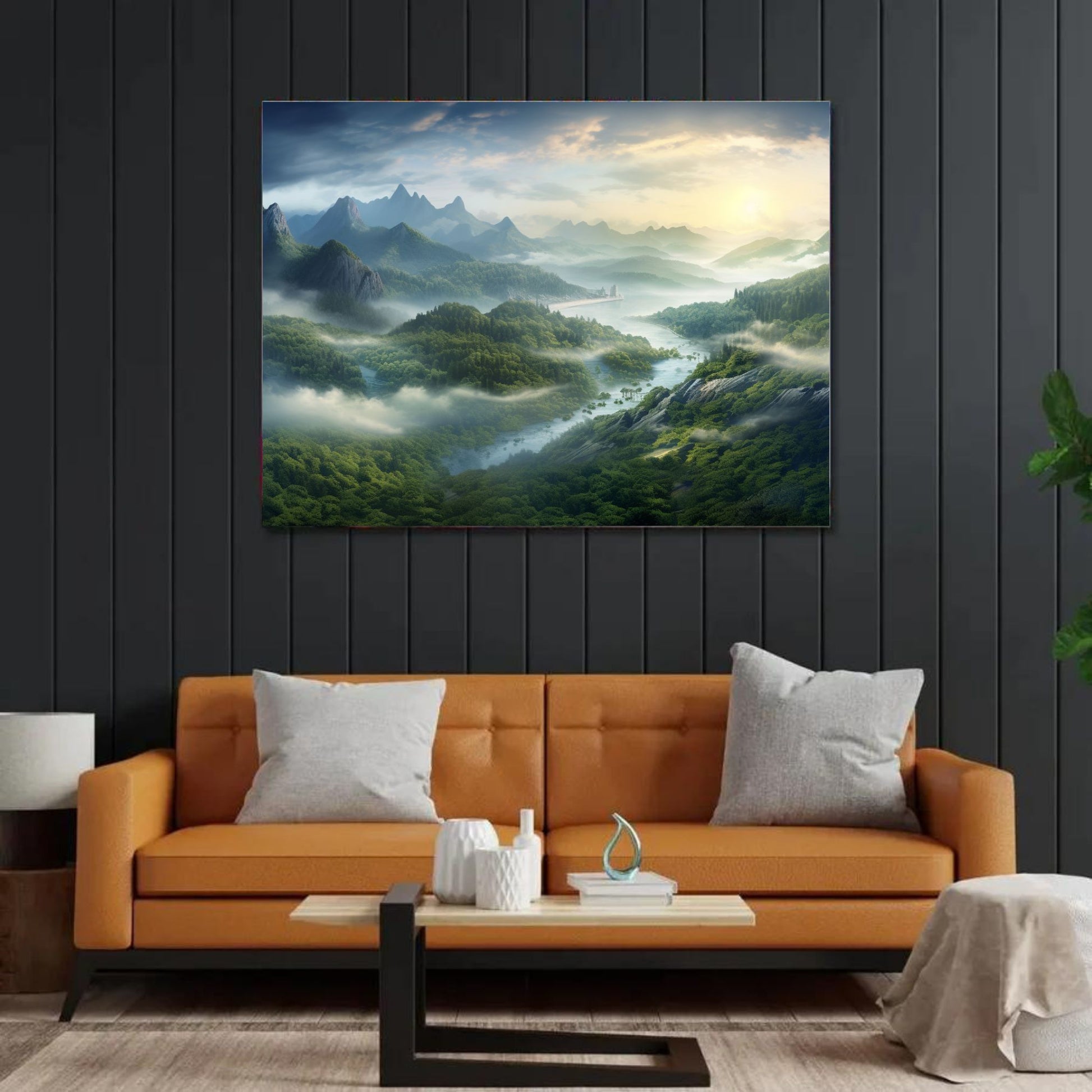 "DAWN'S WHISPER: THE MIST-CLAD MOUNTAINS" 2