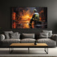 "EMBERS OF THOUGHT: THE FIREFIGHTER'S REFLECTION"