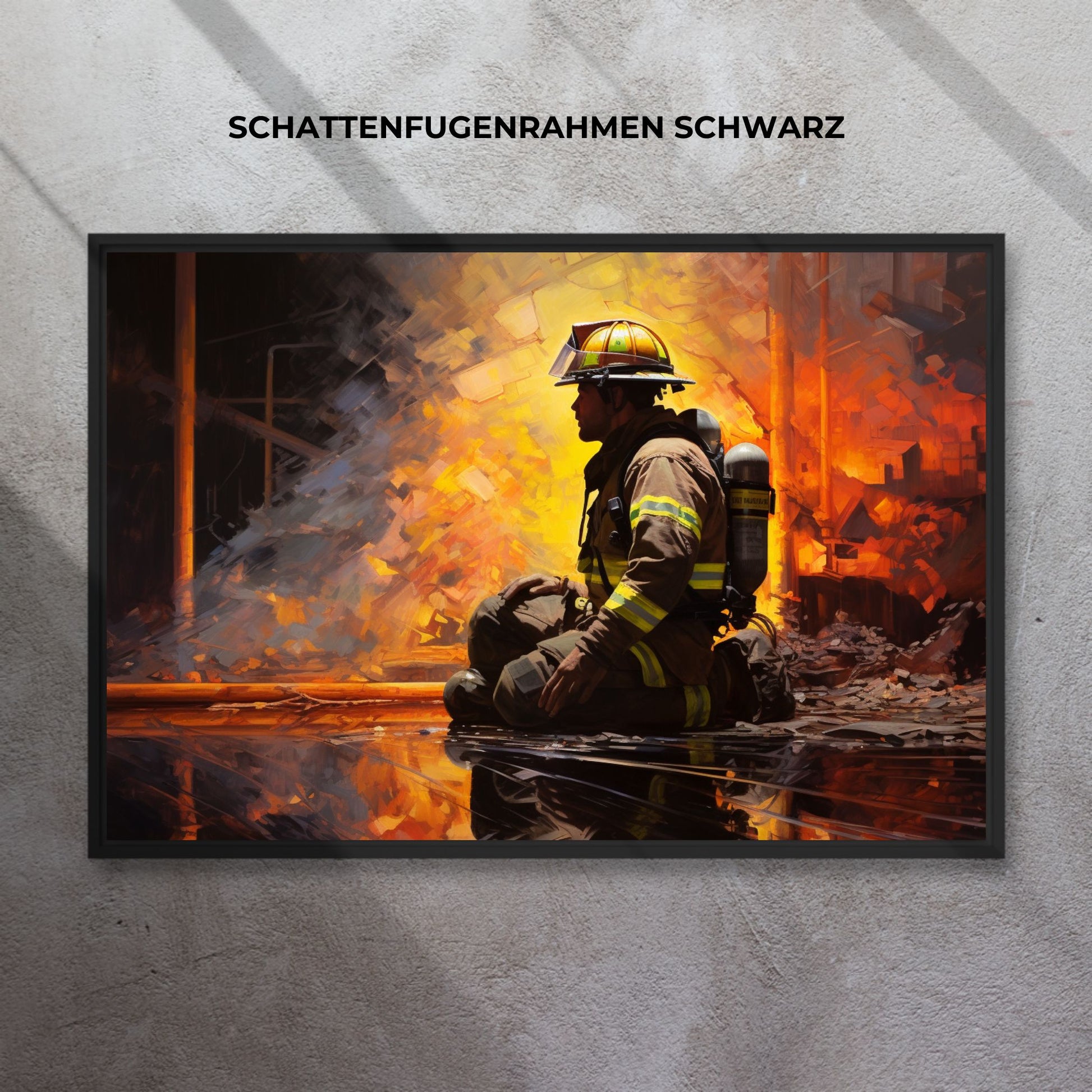 "EMBERS OF THOUGHT: THE FIREFIGHTER'S REFLECTION" 2