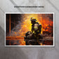 "EMBERS OF THOUGHT: THE FIREFIGHTER'S REFLECTION" 2