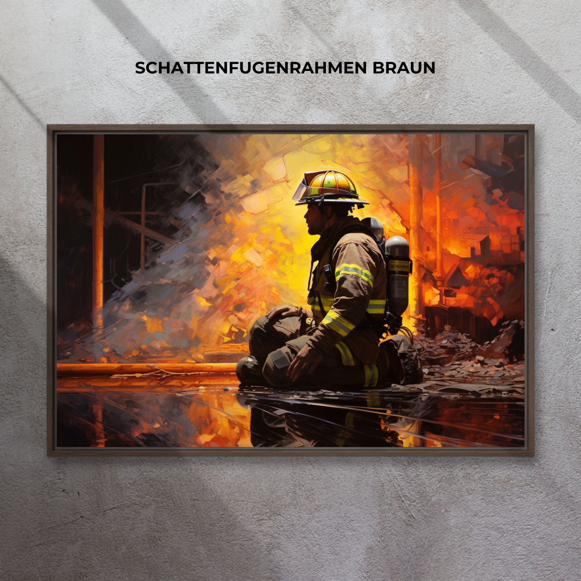 "EMBERS OF THOUGHT: THE FIREFIGHTER'S REFLECTION" 2