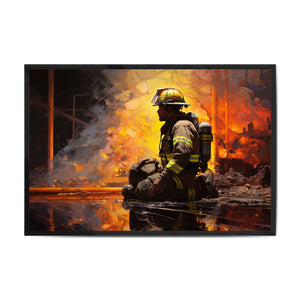 "EMBERS OF THOUGHT: THE FIREFIGHTER'S REFLECTION" 2