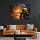 "EMBERS OF THOUGHT: THE FIREFIGHTER'S REFLECTION"