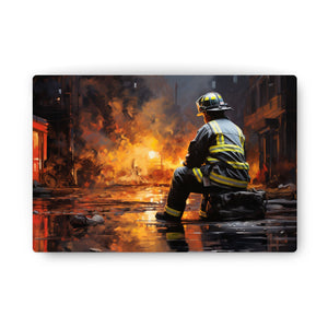 "EMBERS OF THOUGHT: THE FIREFIGHTER'S REFLECTION"