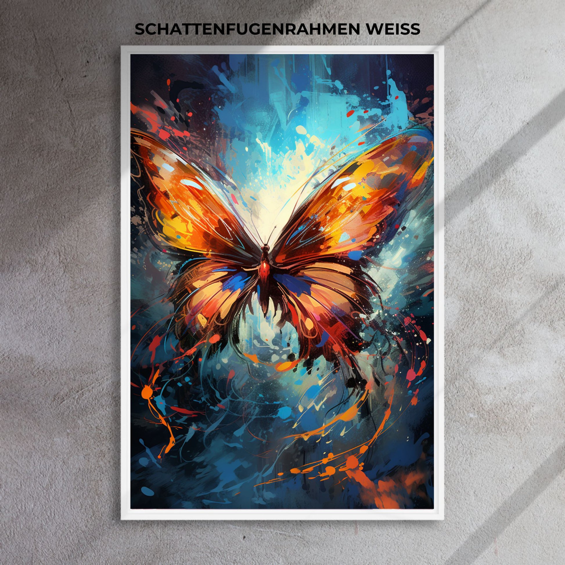 "FLUTTER IN MOTION: DYNAMIC SPLASH BUTTERFLY"