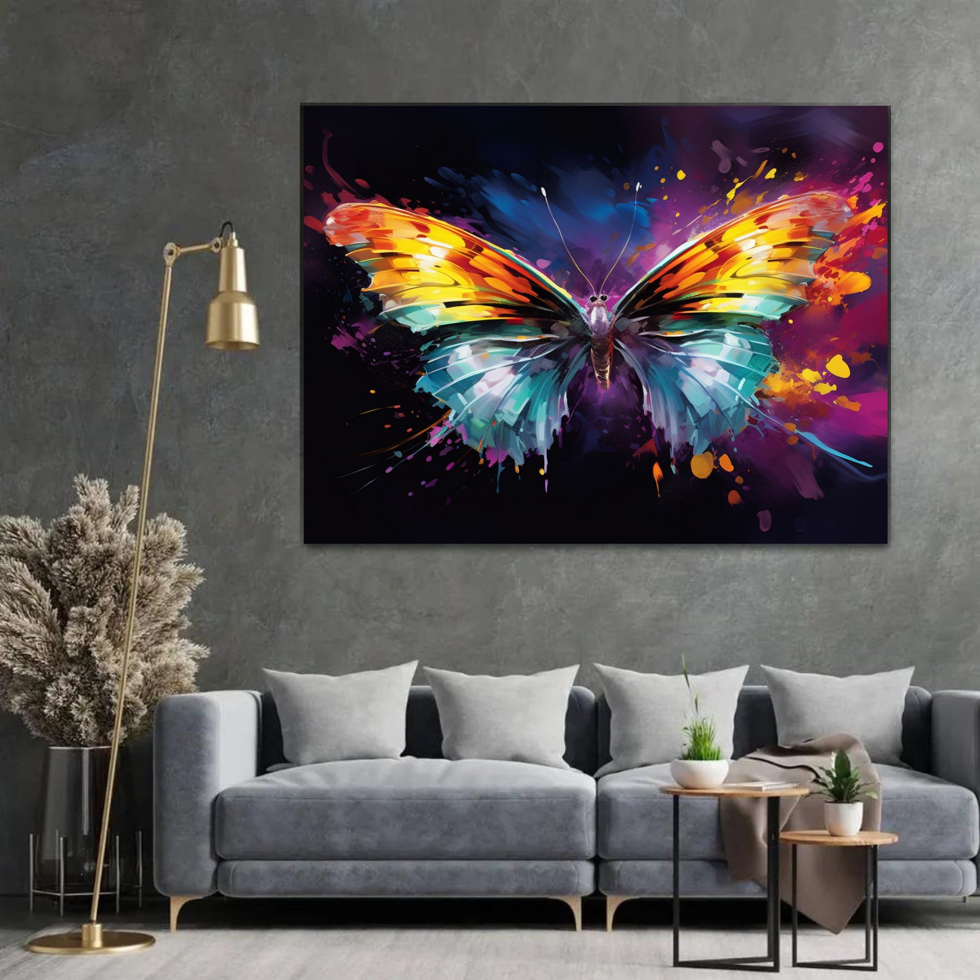 "FLUTTER IN MOTION: DYNAMIC SPLASH BUTTERFLY" 3