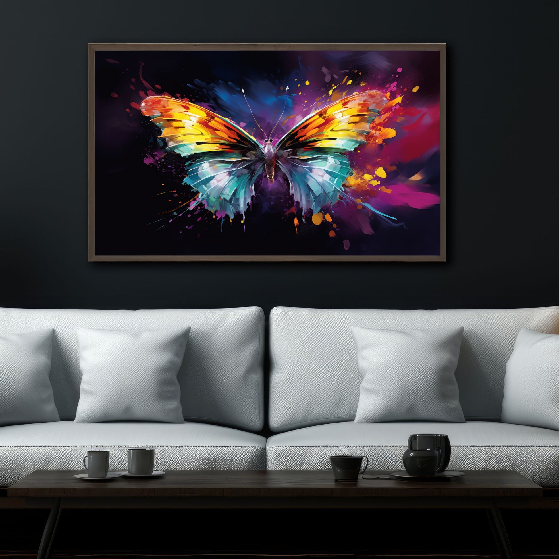 "FLUTTER IN MOTION: DYNAMIC SPLASH BUTTERFLY" 3