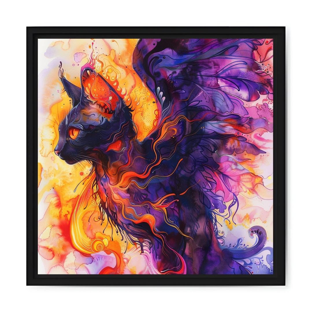 "FLYING CAT COLOR EXPLOSION"