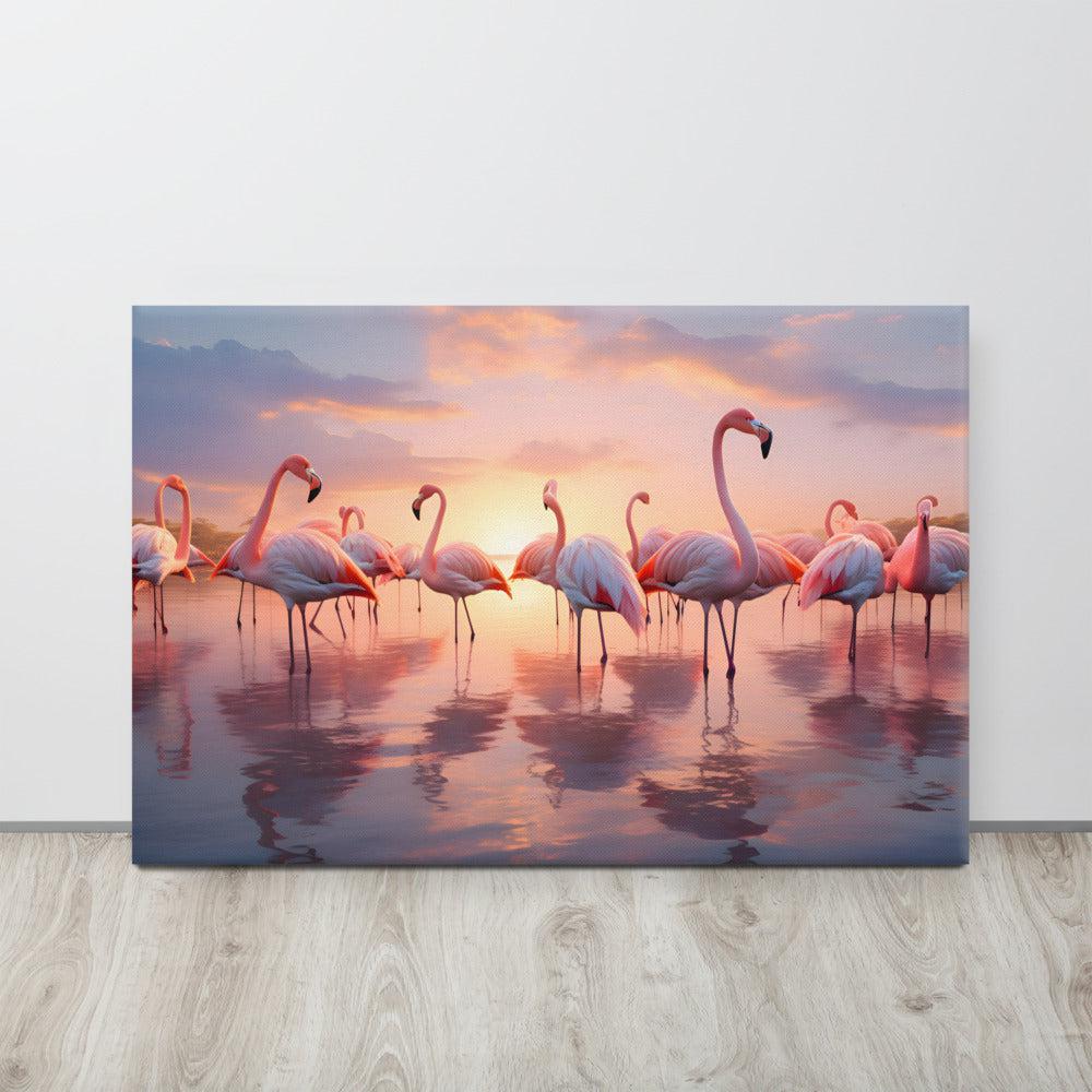 FLOCK OF FLAMINGOS