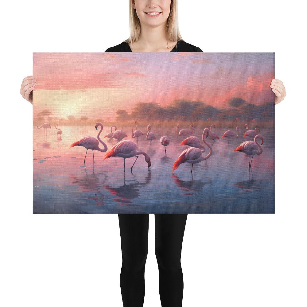 FLOCK OF FLAMINGOS 4