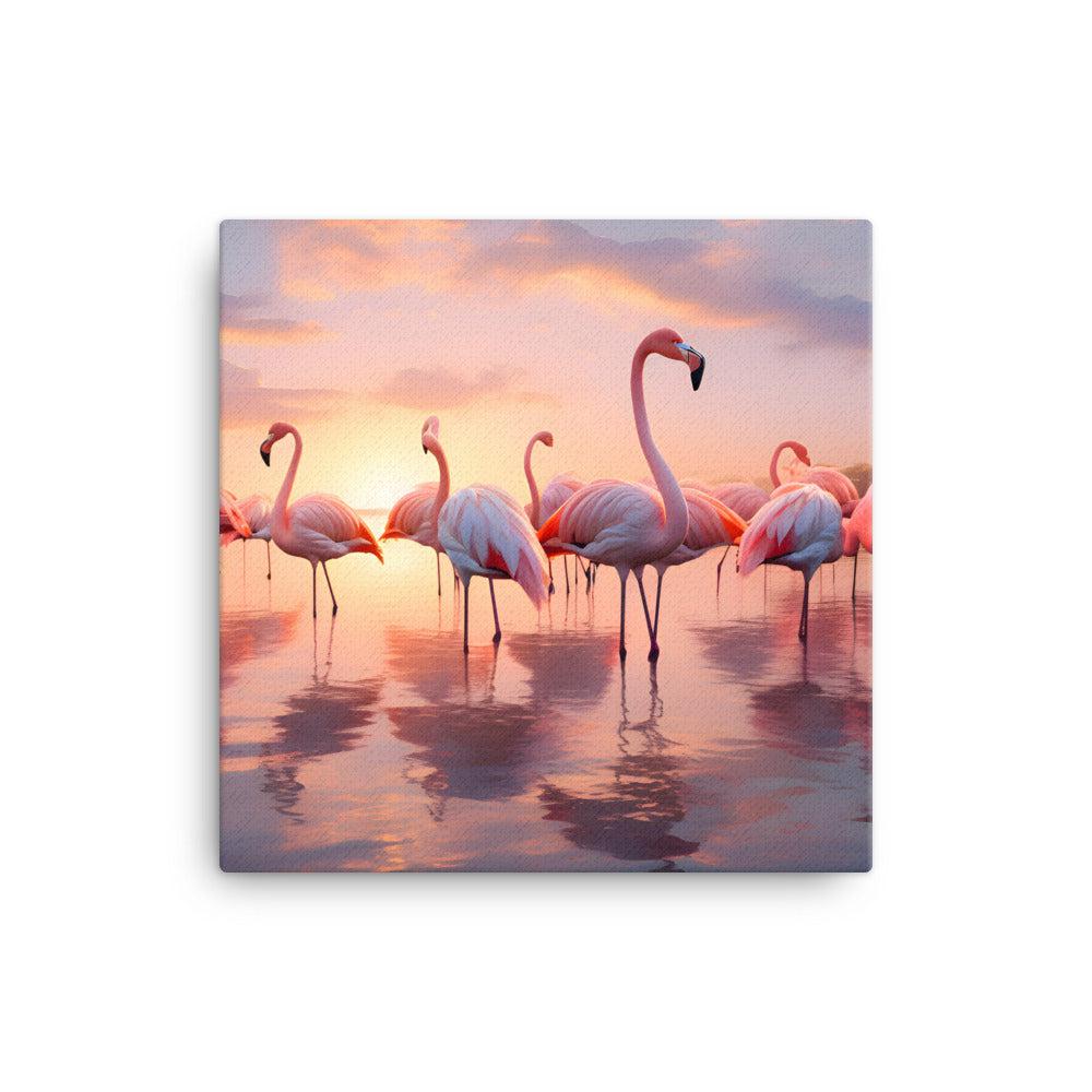 FLOCK OF FLAMINGOS