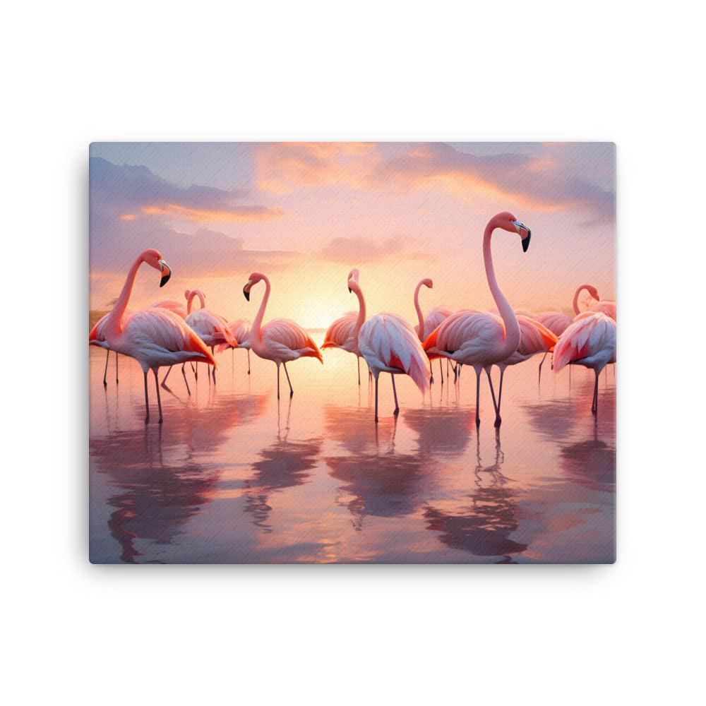 FLOCK OF FLAMINGOS