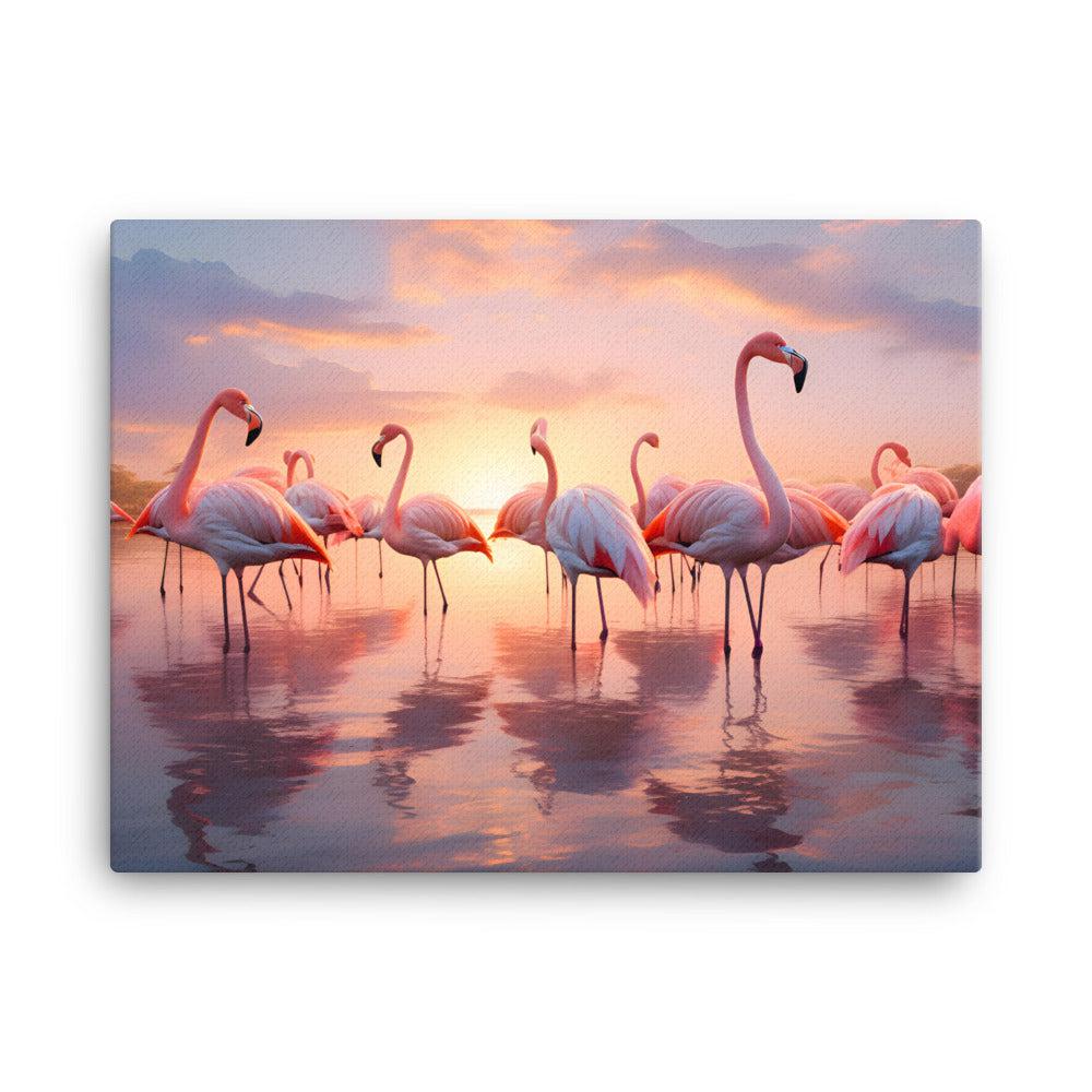 FLOCK OF FLAMINGOS