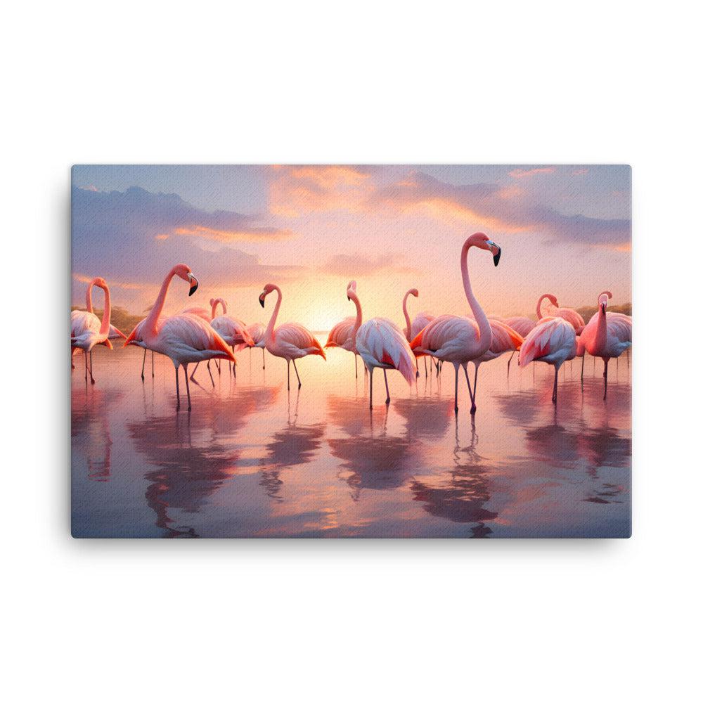 FLOCK OF FLAMINGOS