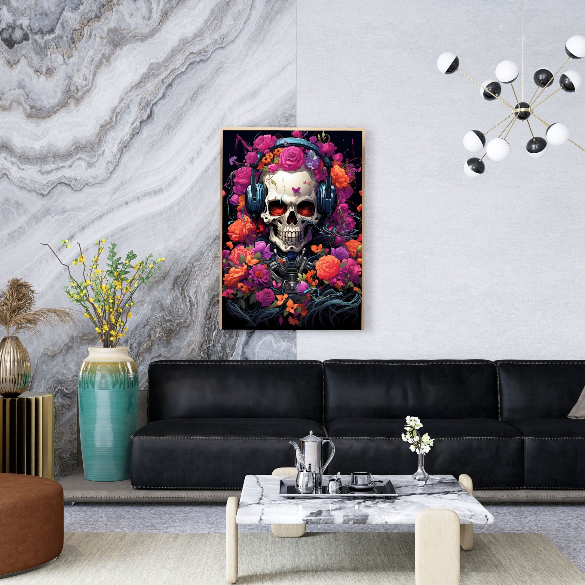 "FLORAL ETERNITY: THE SKULL IN BLOOM"