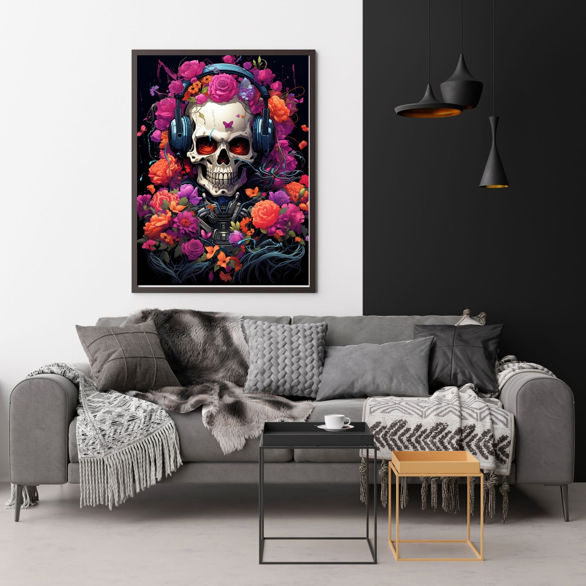 "FLORAL ETERNITY: THE SKULL IN BLOOM"