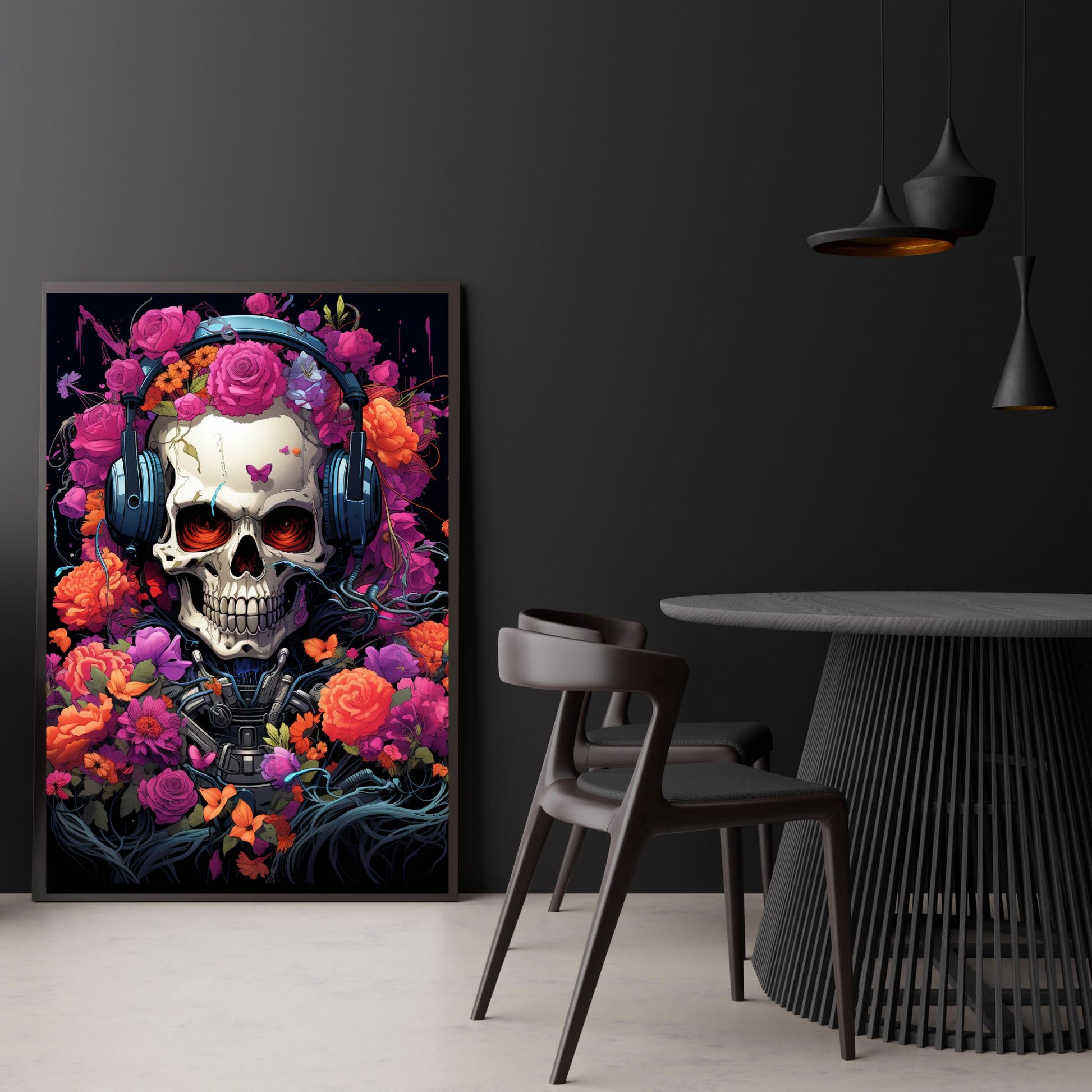 "FLORAL ETERNITY: THE SKULL IN BLOOM"