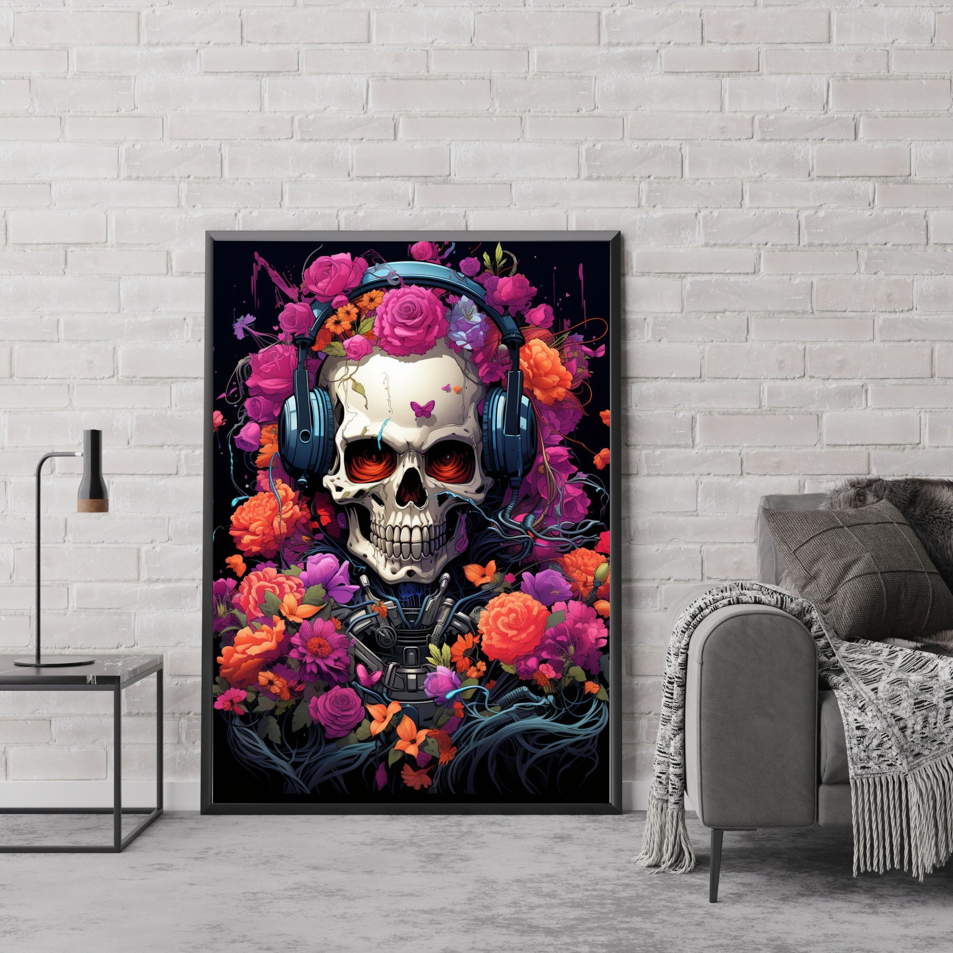 "FLORAL ETERNITY: THE SKULL IN BLOOM"