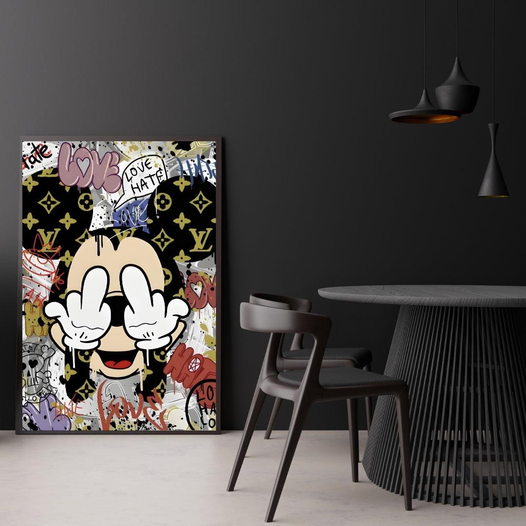 "LOVE AND HATE MICKEY"