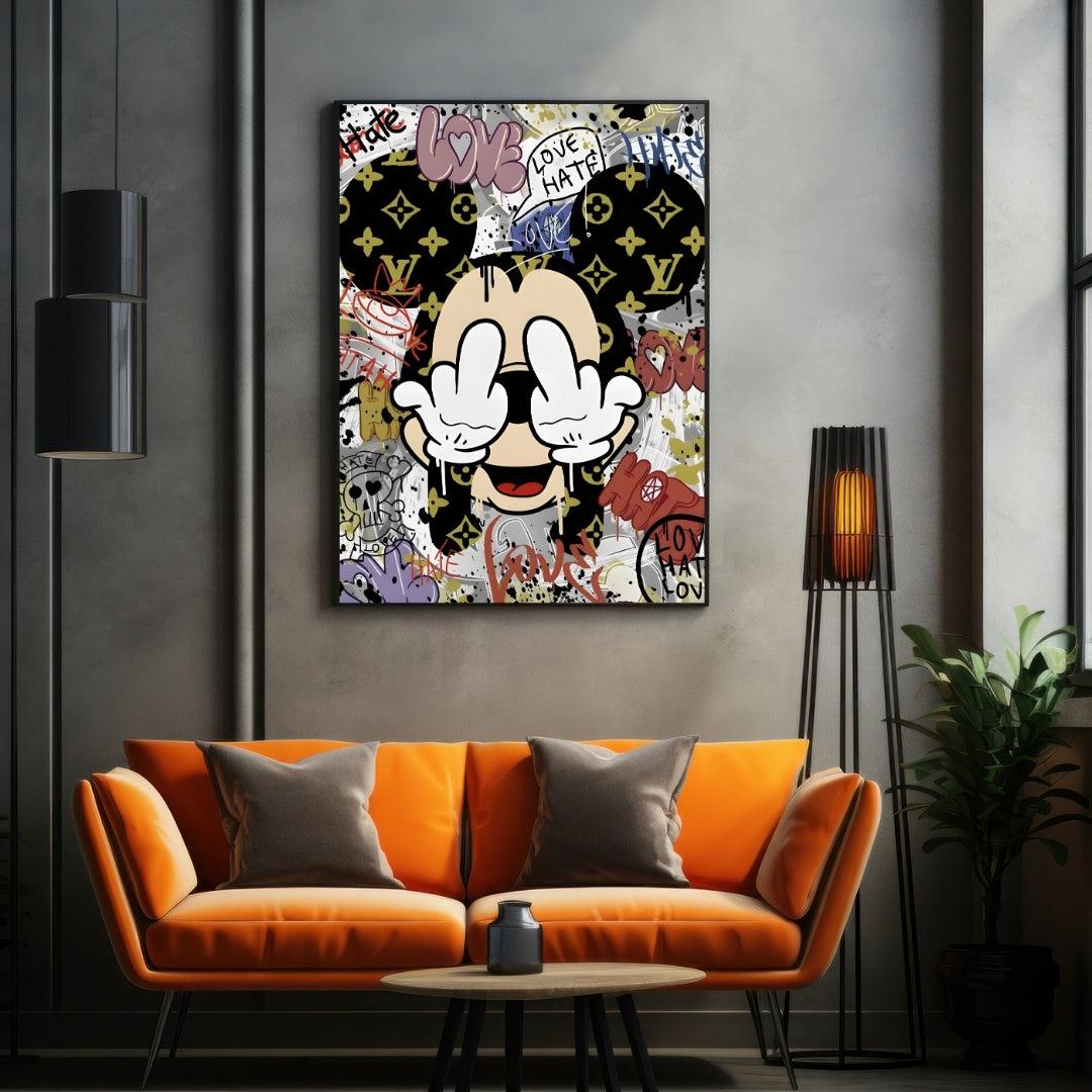 "LOVE AND HATE MICKEY"