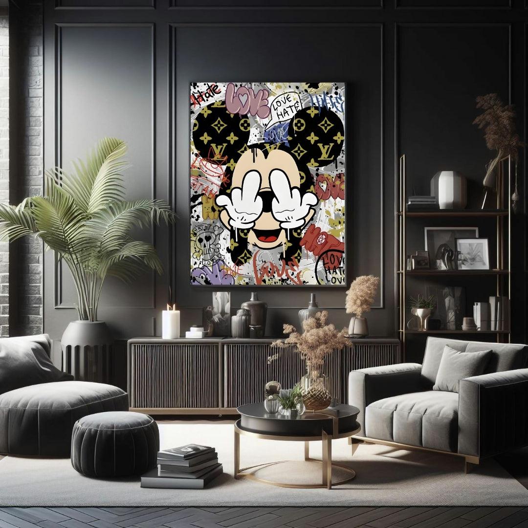 "LOVE AND HATE MICKEY"