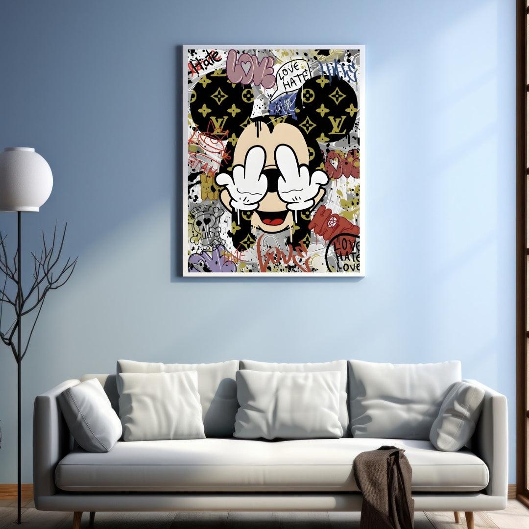 "LOVE AND HATE MICKEY"