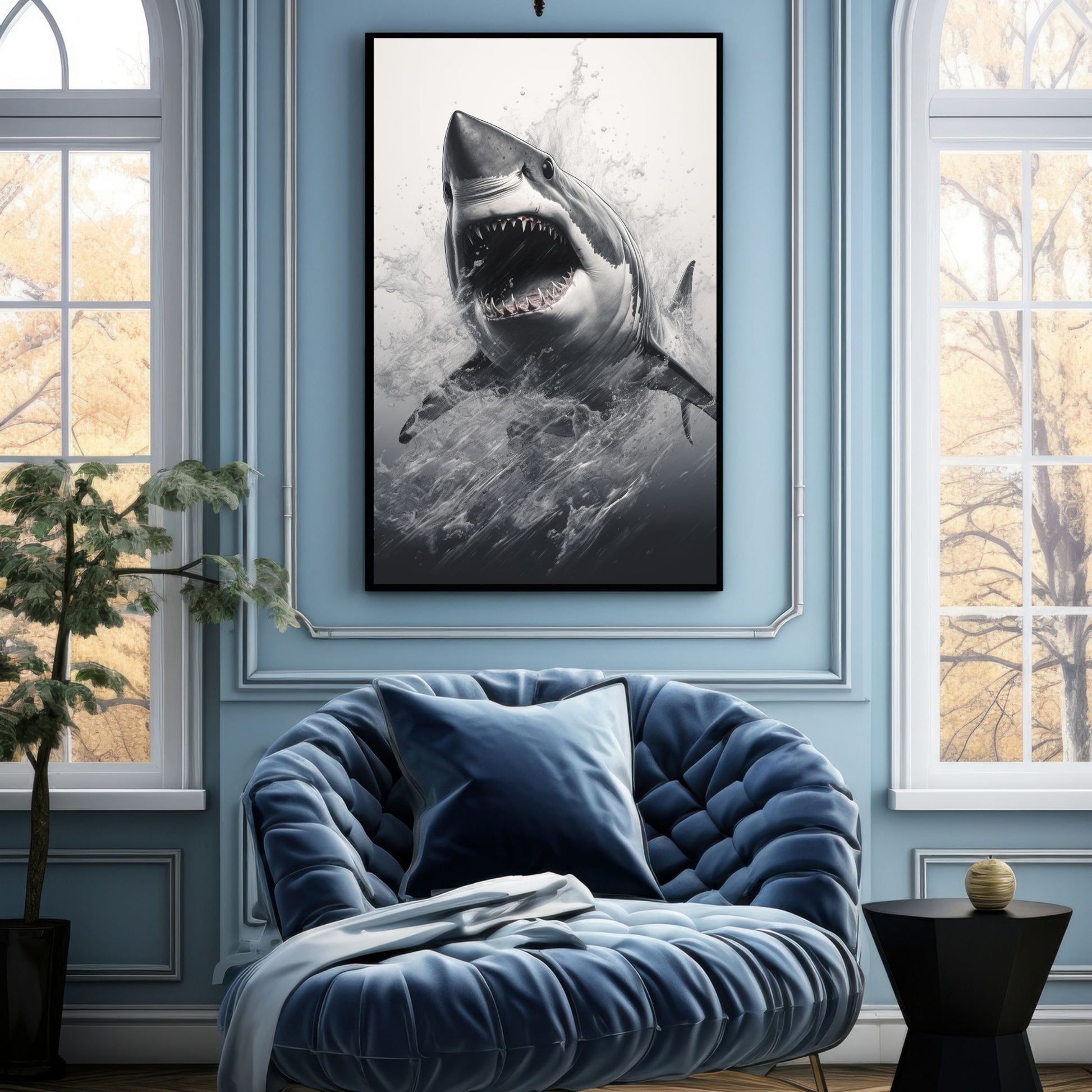 "MAJESTIC GREAT WHITE SHARK"