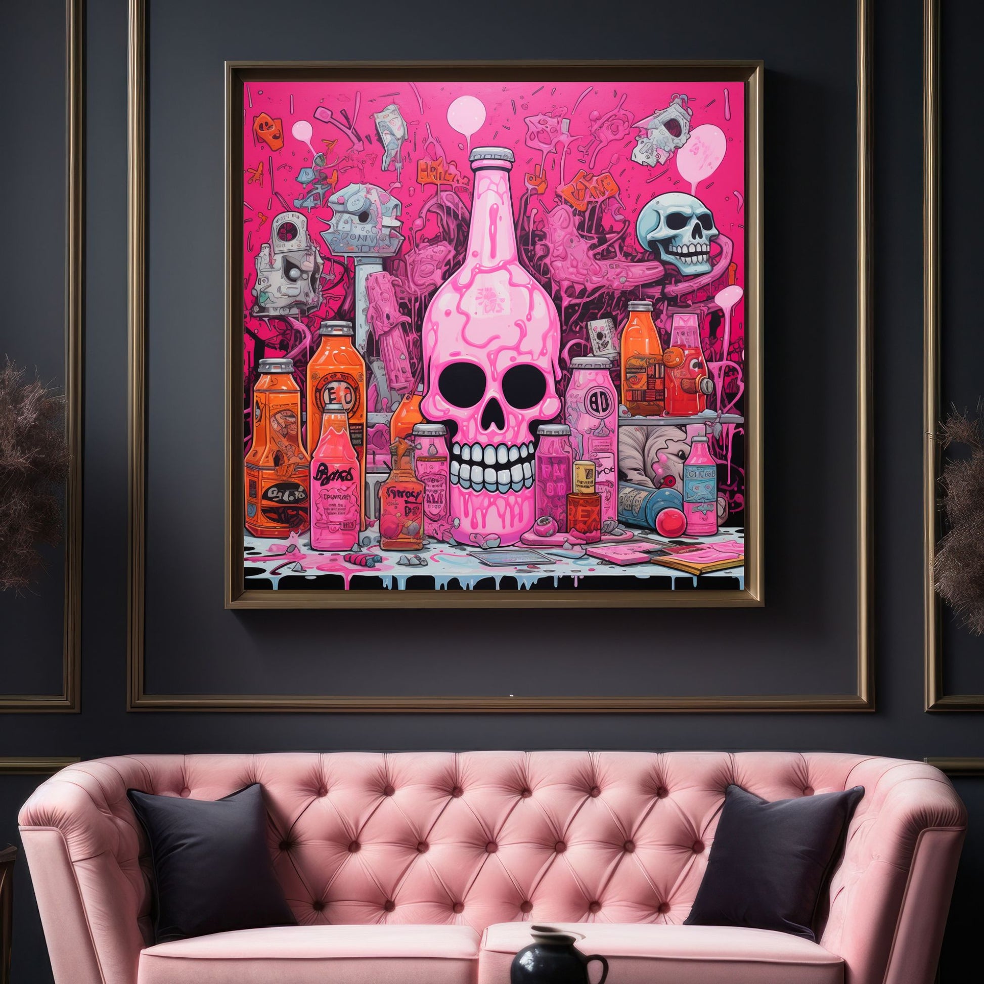 "PINK SKULL BOTTLE"