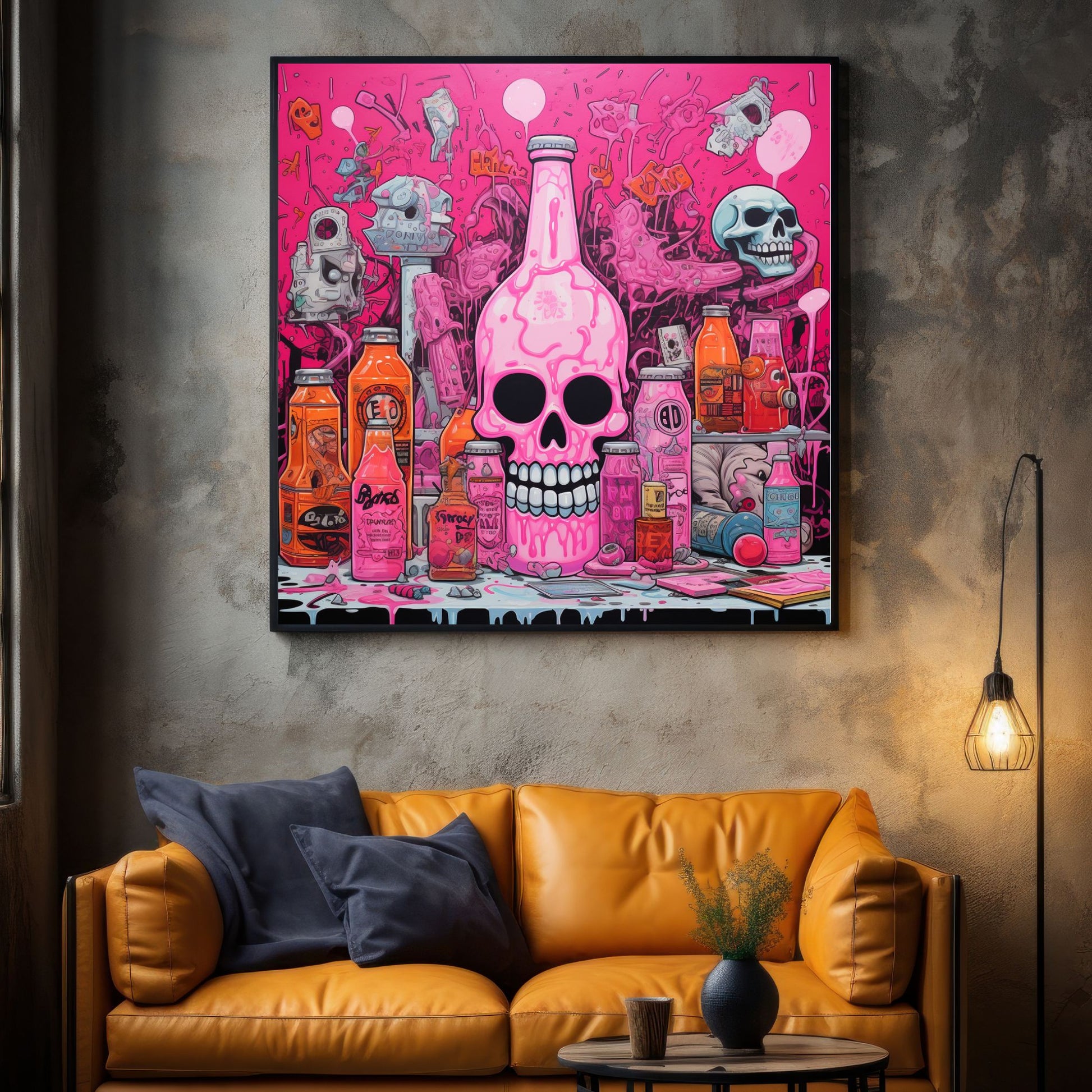 "PINK SKULL BOTTLE"