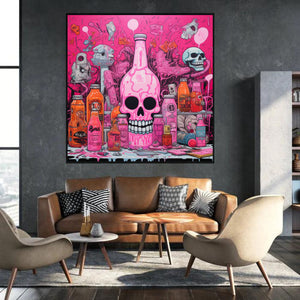 "PINK SKULL BOTTLE"