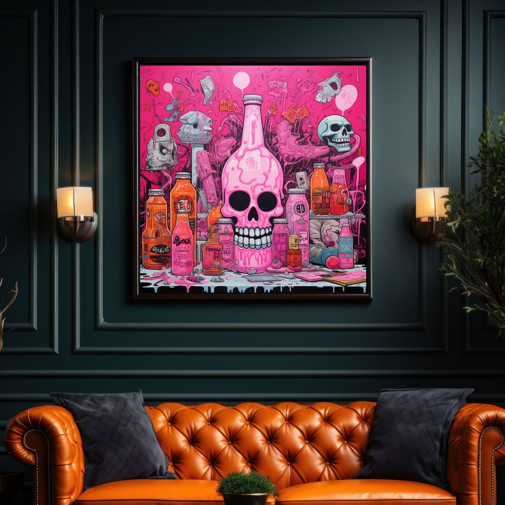 "PINK SKULL BOTTLE"