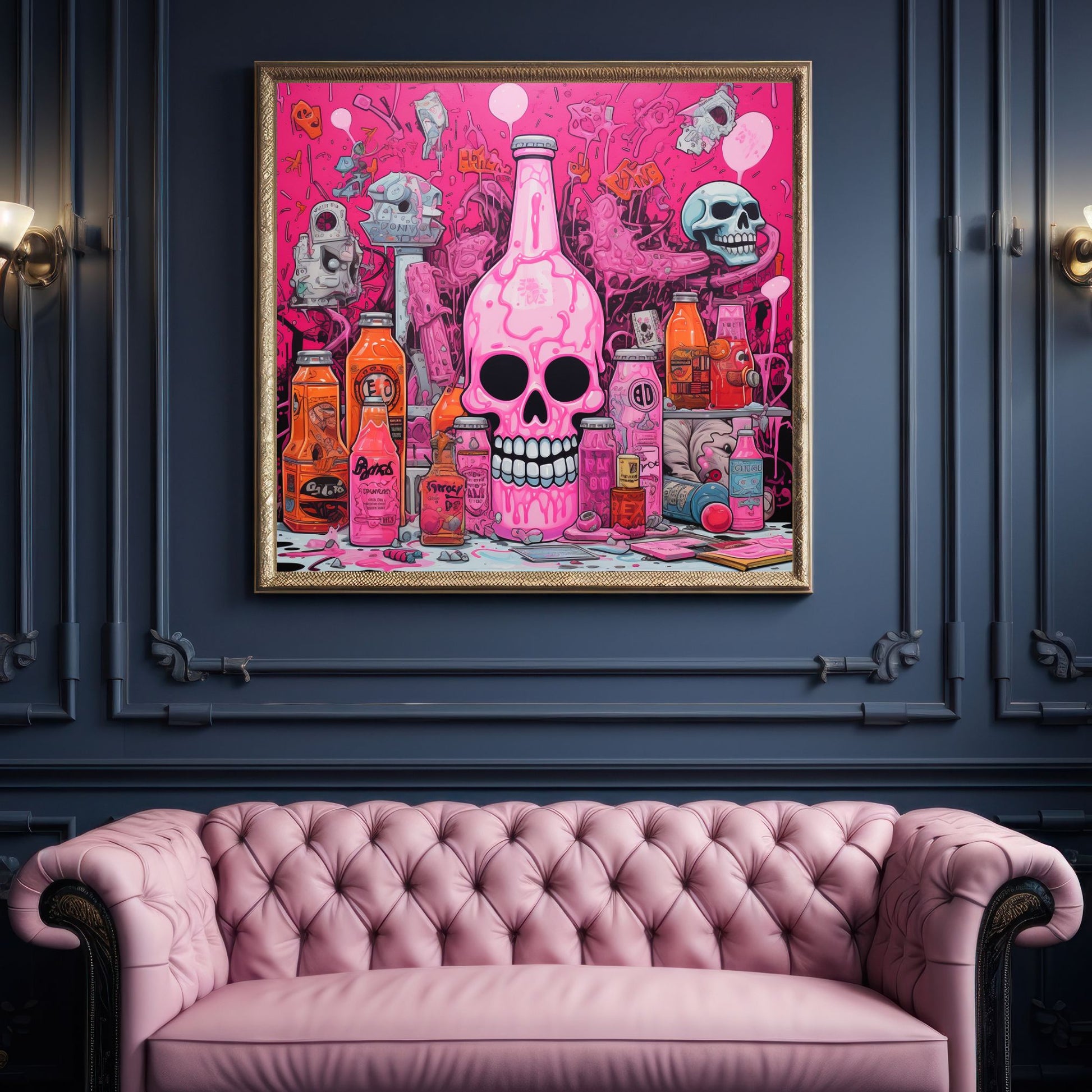 "PINK SKULL BOTTLE"