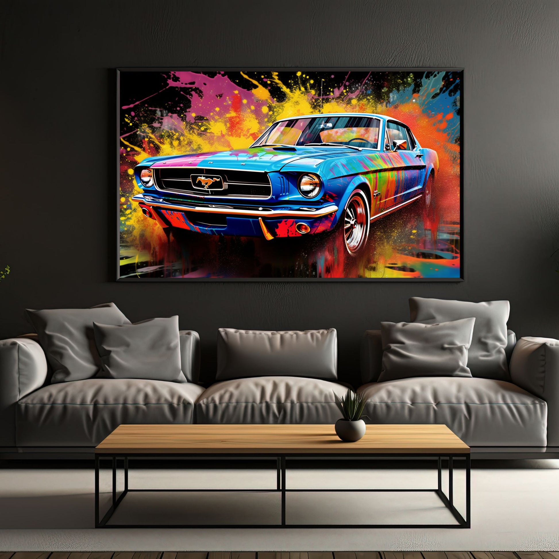 "RETRO RACER: MUSTANG IN COLOR FUSION"