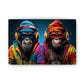"RHYTHMIC REBELS: CHIMPS IN COLORFUL FREESTYLE"