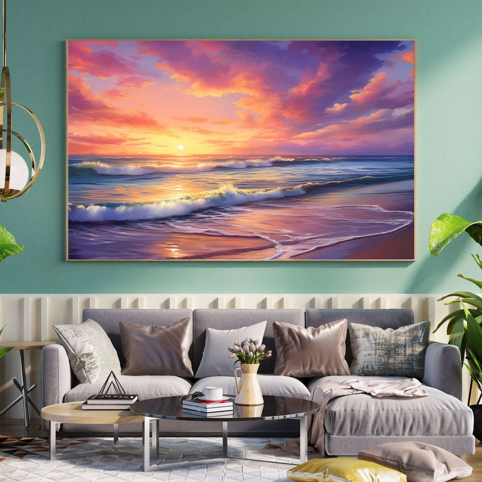 "SERENE DUSK: SYMPHONY OF SHORE AND SKY"