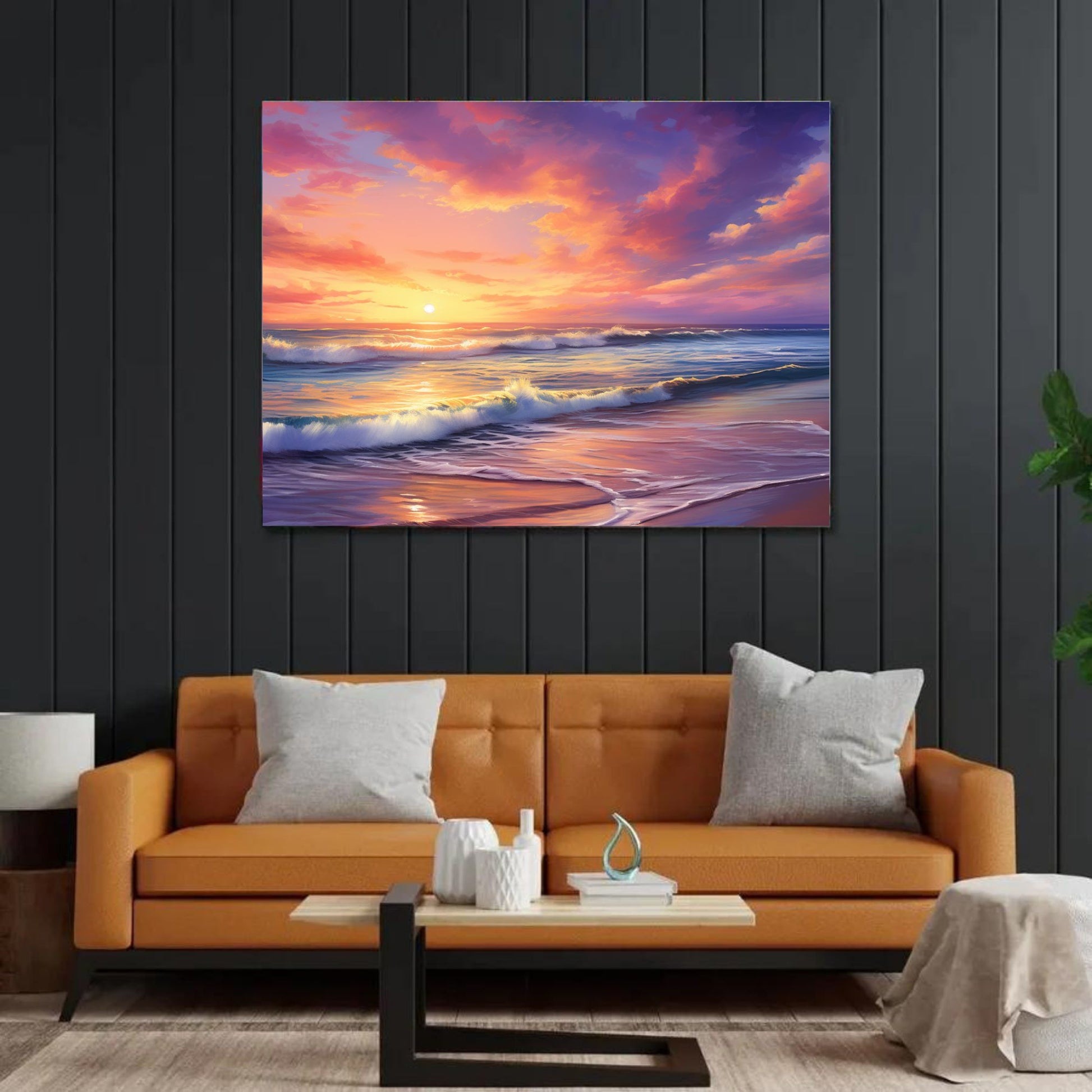 "SERENE DUSK: SYMPHONY OF SHORE AND SKY"