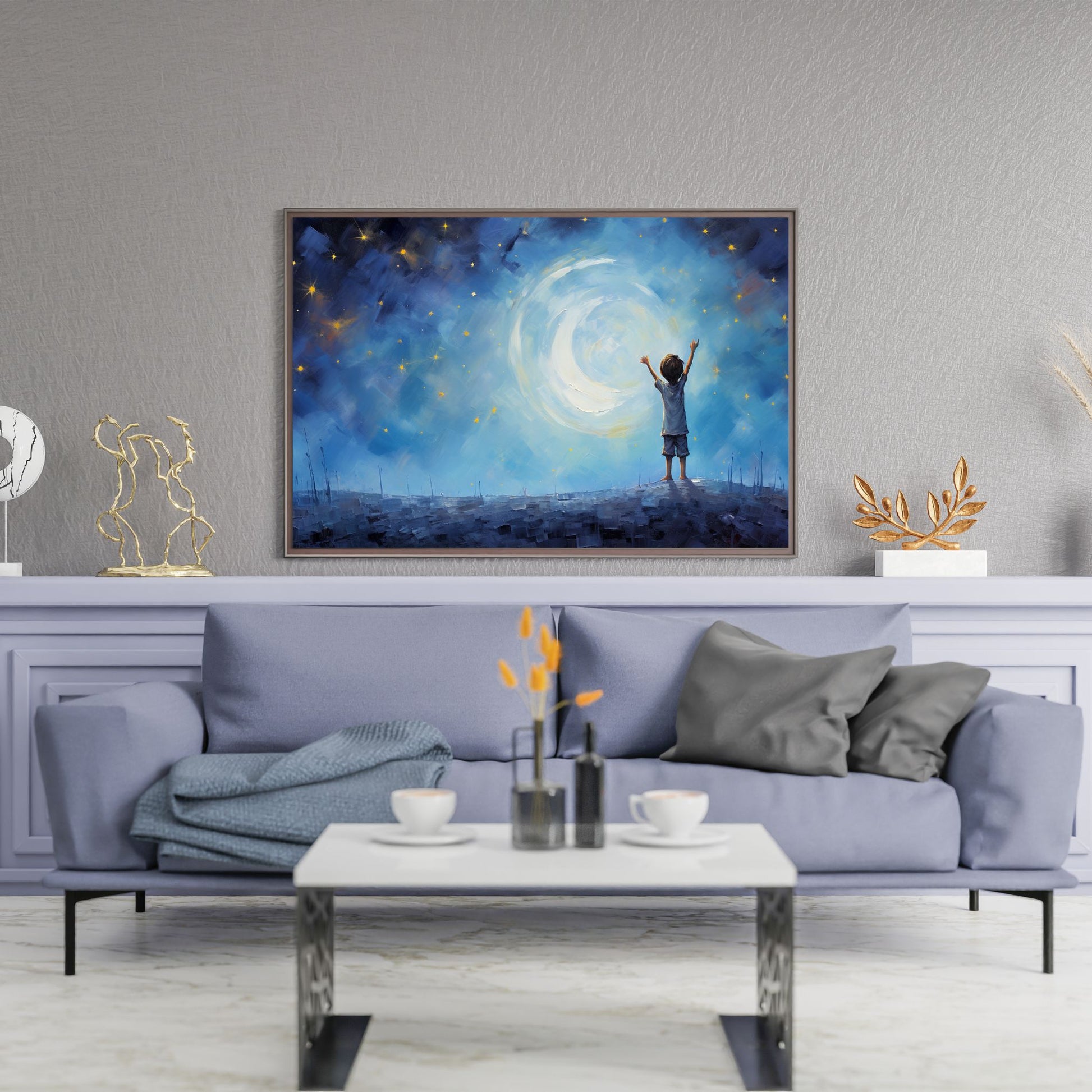 "STARGAZER'S DREAM: REACHING FOR THE MOON"